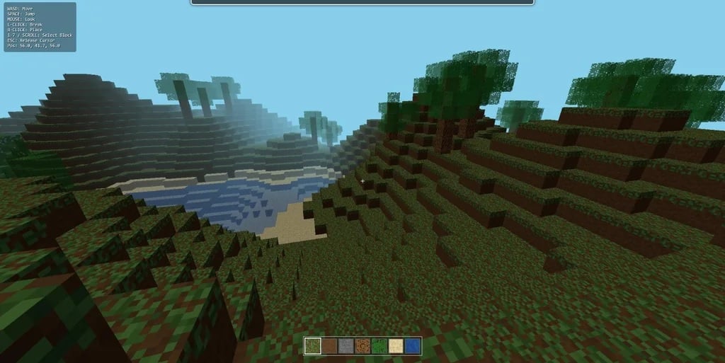 Minecraft page created using Gemini Kingfall